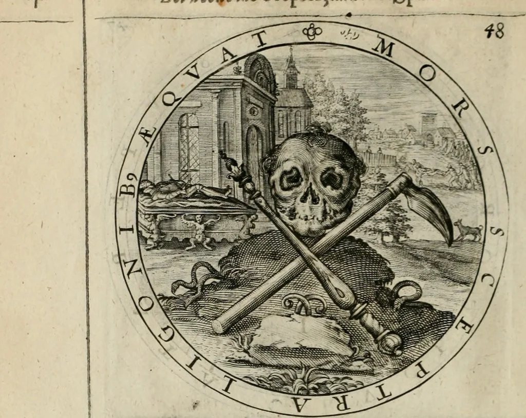 An illustration from A collection of emblemes, ancient and moderne : quickened vvith metricall illustrations, both morall and divine : and disposed into lotteries ..., 1635, leaf 75