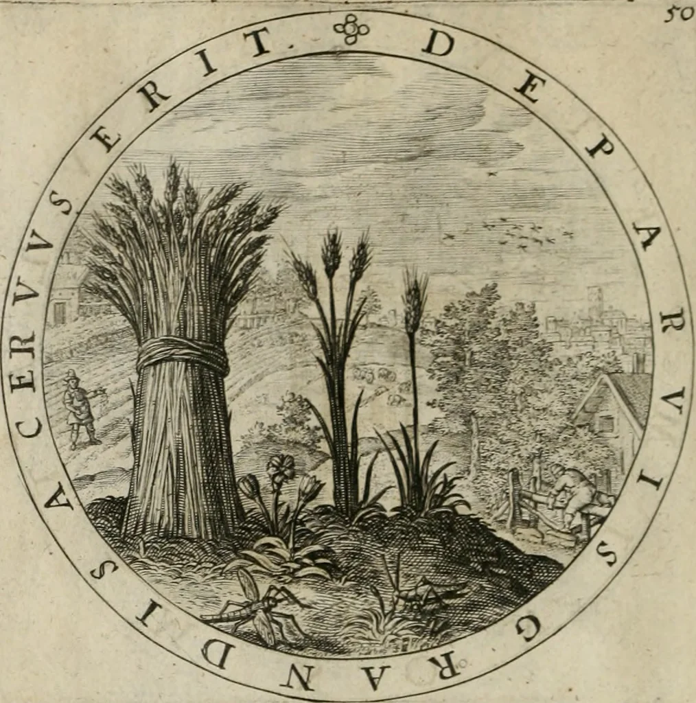 An illustration from A collection of emblemes, ancient and moderne : quickened vvith metricall illustrations, both morall and divine : and disposed into lotteries ..., 1635, leaf 77