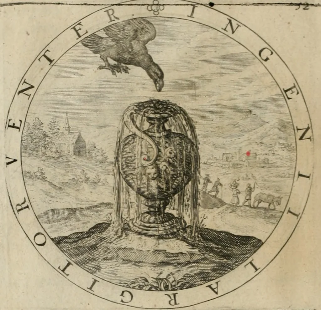 An illustration from A collection of emblemes, ancient and moderne : quickened vvith metricall illustrations, both morall and divine : and disposed into lotteries ..., 1635, leaf 97