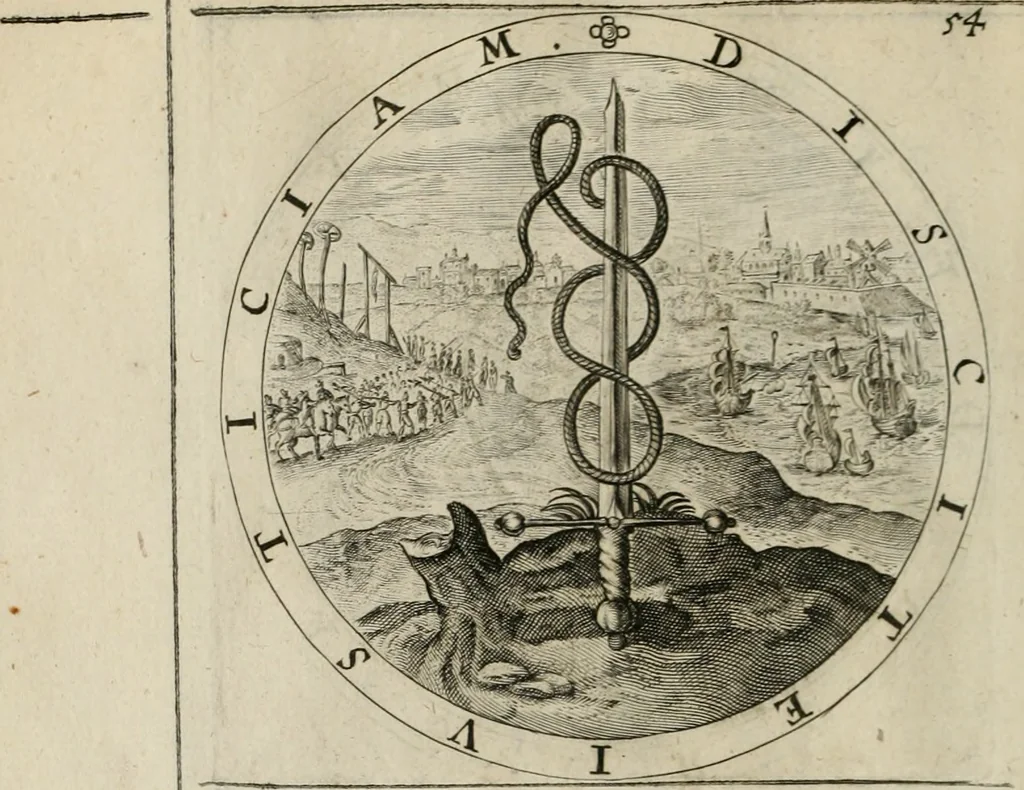 An illustration from A collection of emblemes, ancient and moderne : quickened vvith metricall illustrations, both morall and divine : and disposed into lotteries ..., 1635, leaf 99