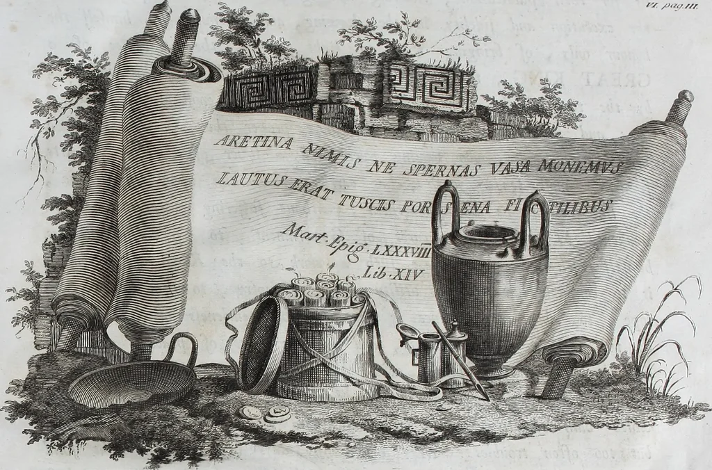 An illustration from Collection of Etruscan, Greek and Roman antiquities from the cabinet of the Honourable William Hamilton, 1766, leaf 12