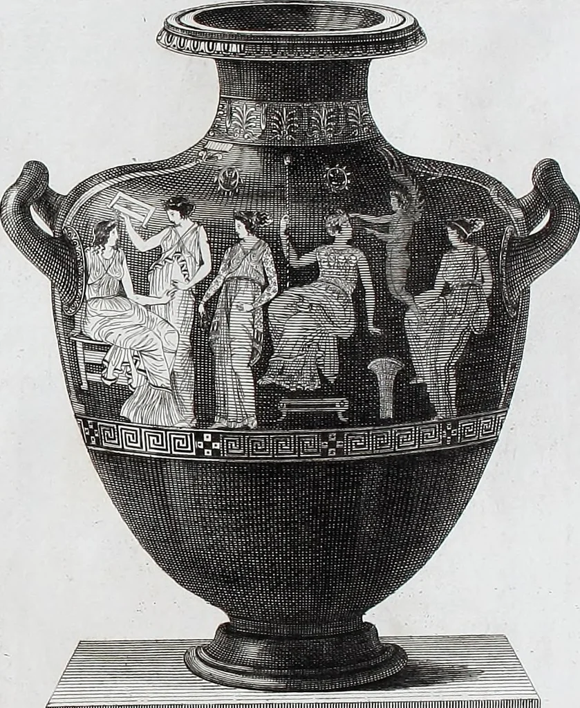An illustration from Collection of Etruscan, Greek and Roman antiquities from the cabinet of the Honourable William Hamilton, 1766, leaf 206