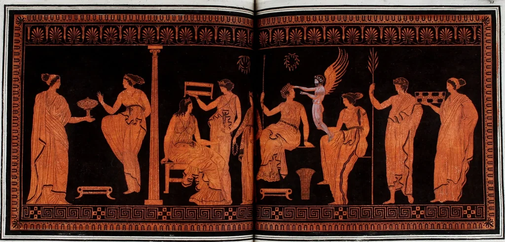 An illustration from Collection of Etruscan, Greek and Roman antiquities from the cabinet of the Honourable William Hamilton, 1766, leaf 211