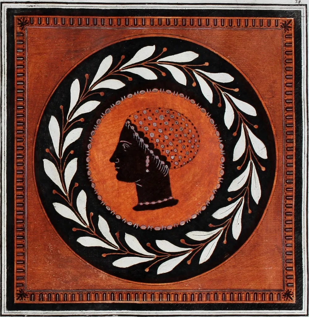 An illustration from Collection of Etruscan, Greek and Roman antiquities from the cabinet of the Honourable William Hamilton, 1766, leaf 224