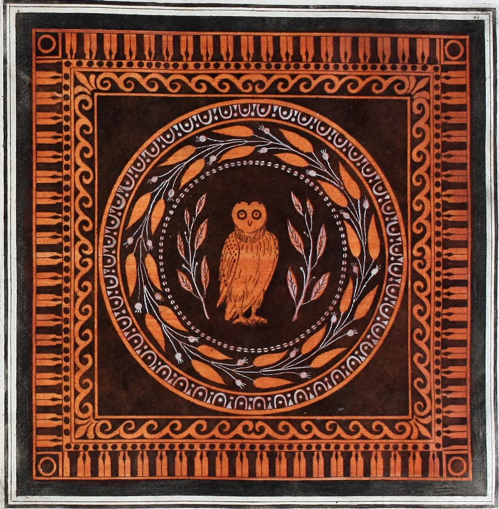 An illustration from Collection of Etruscan, Greek and Roman antiquities from the cabinet of the Honourable William Hamilton, 1766, leaf 232