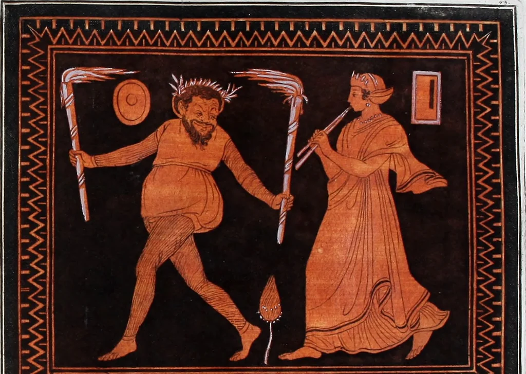 An illustration from Collection of Etruscan, Greek and Roman antiquities from the cabinet of the Honourable William Hamilton, 1766, leaf 236