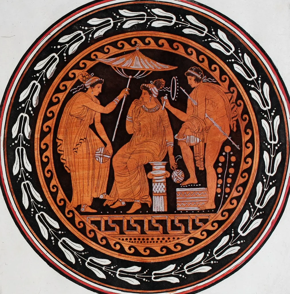 An illustration from Collection of Etruscan, Greek and Roman antiquities from the cabinet of the Honourable William Hamilton, 1766, leaf 240