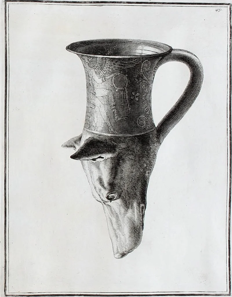 An illustration from Collection of Etruscan, Greek and Roman antiquities from the cabinet of the Honourable William Hamilton, 1766, leaf 250