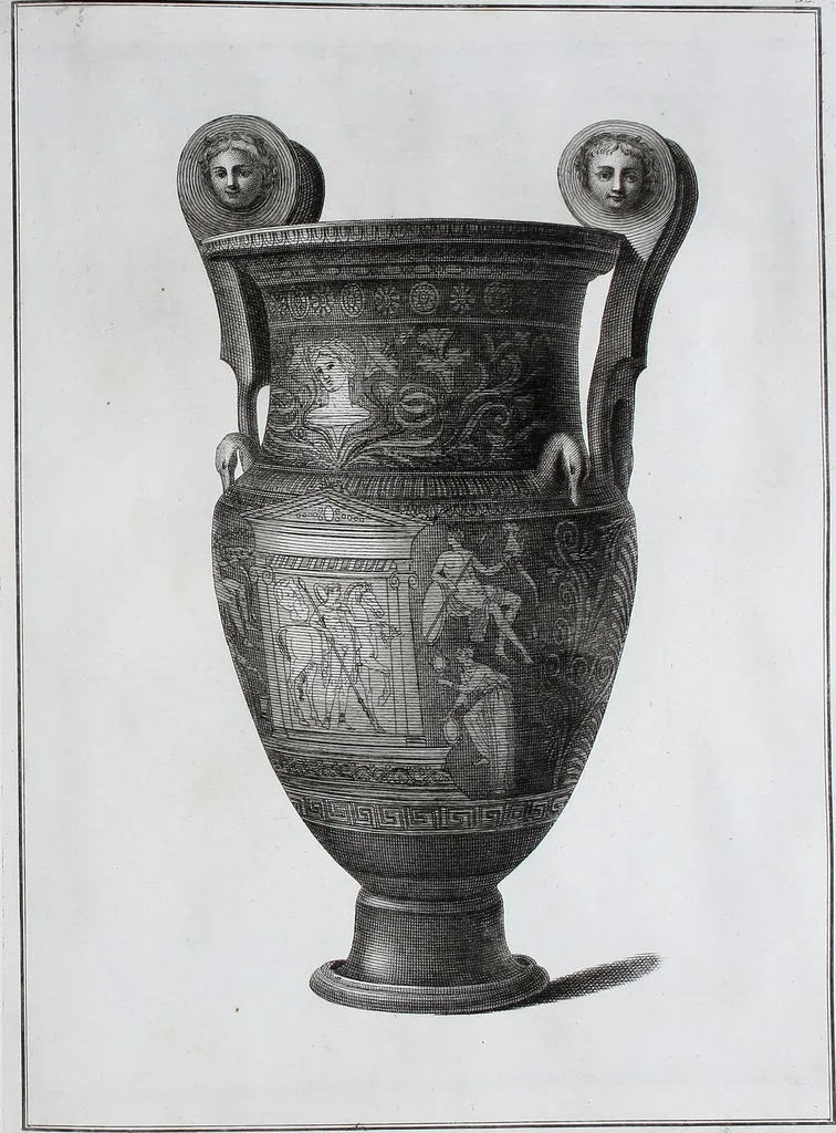 An illustration from Collection of Etruscan, Greek and Roman antiquities from the cabinet of the Honourable William Hamilton, 1766, leaf 256