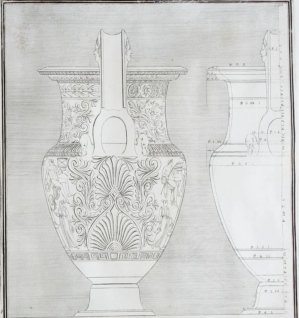 An illustration from Collection of Etruscan, Greek and Roman antiquities from the cabinet of the Honourable William Hamilton, 1766, leaf 258