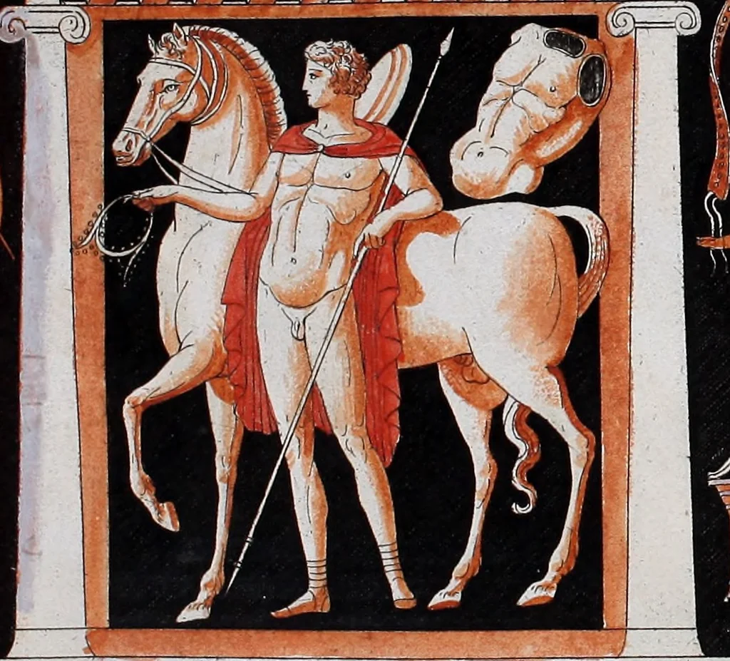 An illustration from Collection of Etruscan, Greek and Roman antiquities from the cabinet of the Honourable William Hamilton, 1766, leaf 263