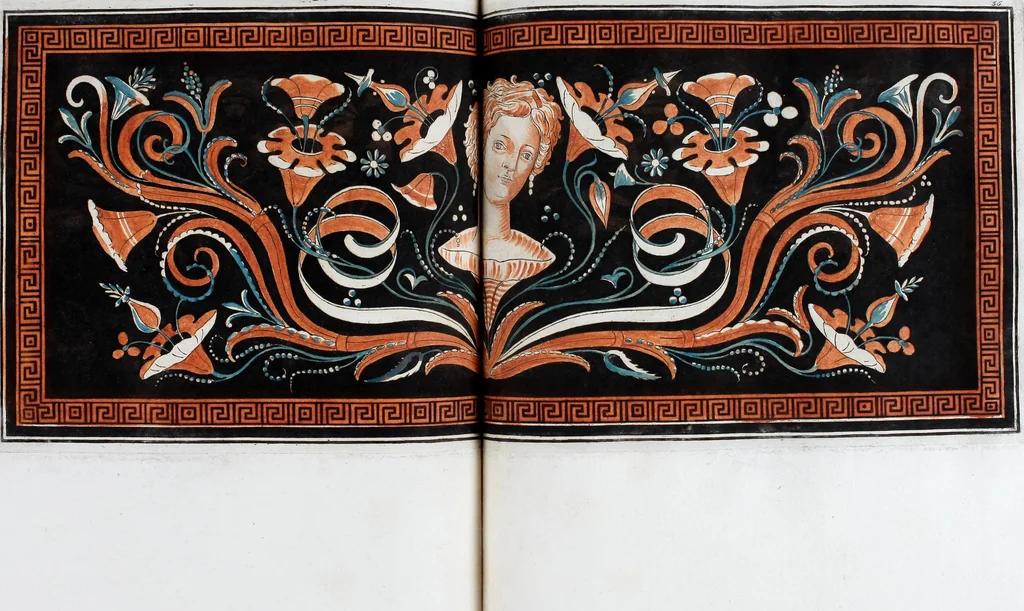 An illustration from Collection of Etruscan, Greek and Roman antiquities from the cabinet of the Honourable William Hamilton, 1766, leaf 267