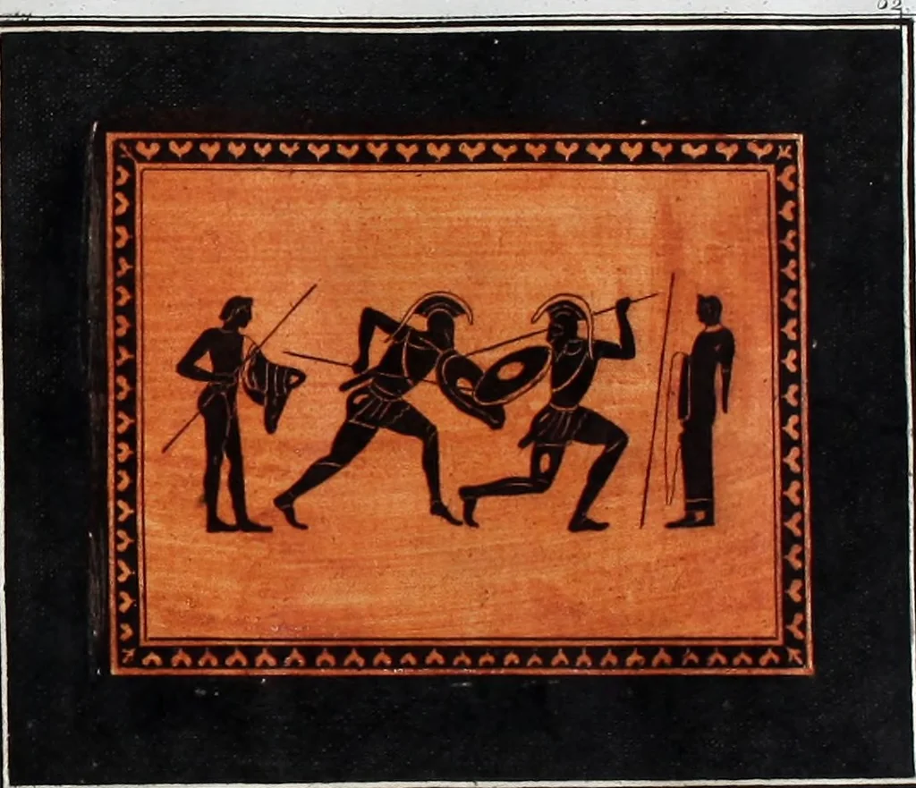 An illustration from Collection of Etruscan, Greek and Roman antiquities from the cabinet of the Honourable William Hamilton, 1766, leaf 280