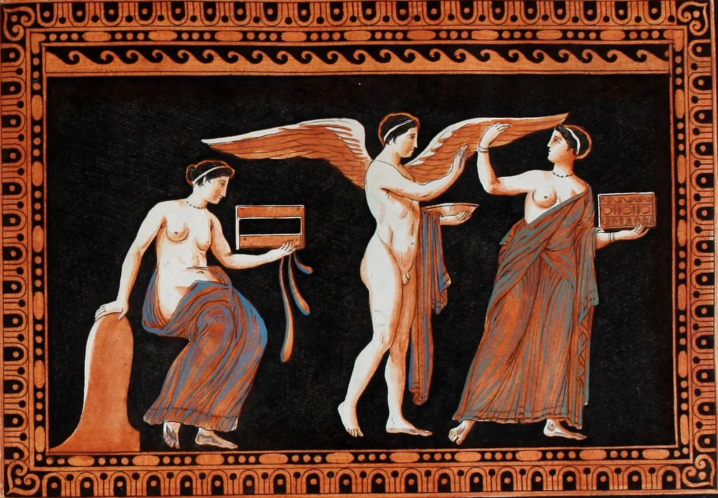 An illustration from Collection of Etruscan, Greek and Roman antiquities from the cabinet of the Honourable William Hamilton, 1766, leaf 286