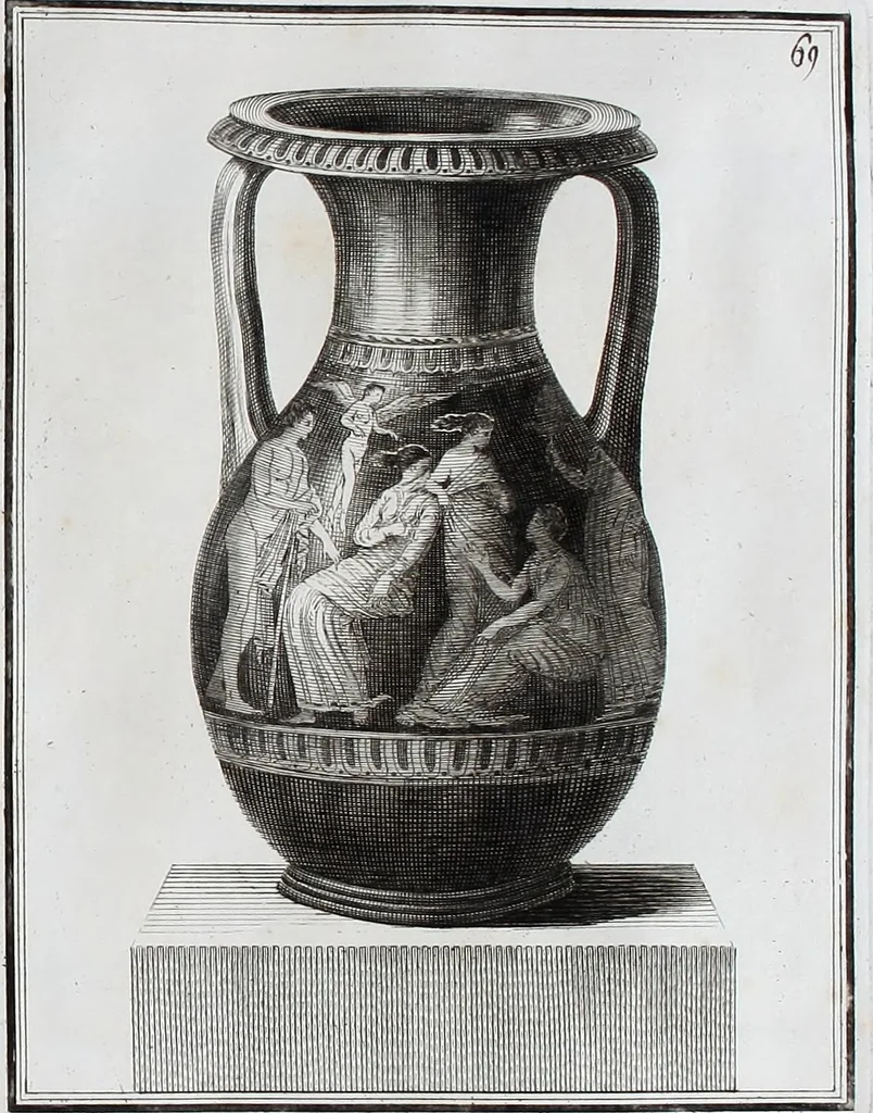 An illustration from Collection of Etruscan, Greek and Roman antiquities from the cabinet of the Honourable William Hamilton, 1766, leaf 294
