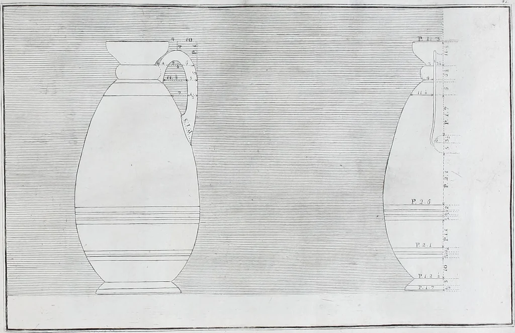 An illustration from Collection of Etruscan, Greek and Roman antiquities from the cabinet of the Honourable William Hamilton, 1766, leaf 320