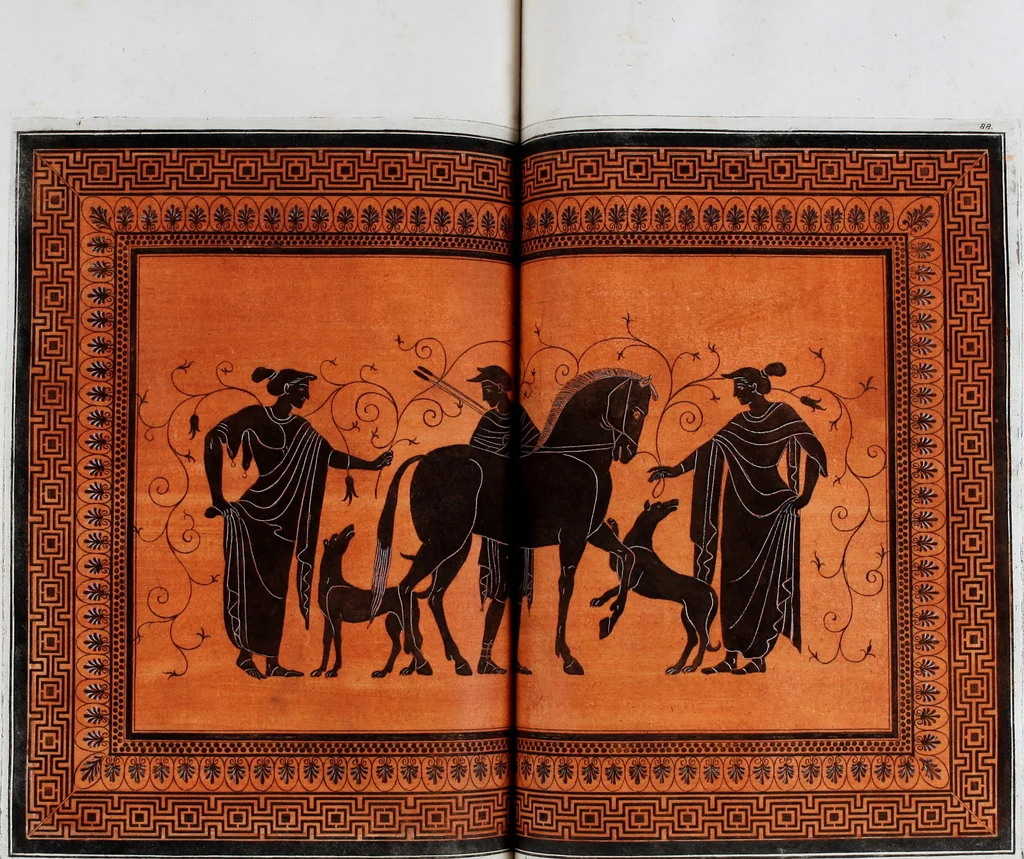 An illustration from Collection of Etruscan, Greek and Roman antiquities from the cabinet of the Honourable William Hamilton, 1766, leaf 335