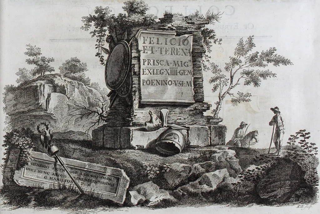 An illustration from Collection of Etruscan, Greek and Roman antiquities from the cabinet of the Honourable William Hamilton, 1766, leaf 34