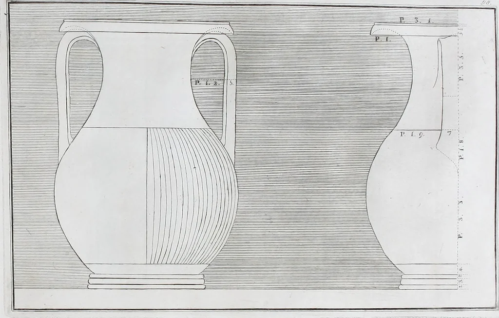 An illustration from Collection of Etruscan, Greek and Roman antiquities from the cabinet of the Honourable William Hamilton, 1766, leaf 356