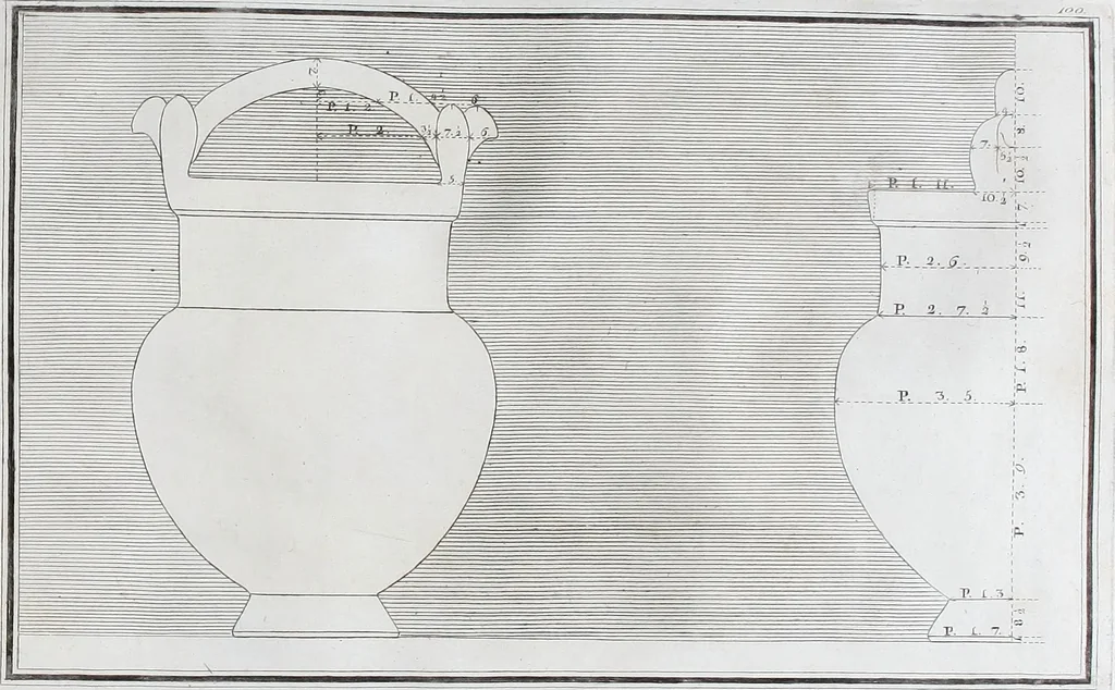 An illustration from Collection of Etruscan, Greek and Roman antiquities from the cabinet of the Honourable William Hamilton, 1766, leaf 360