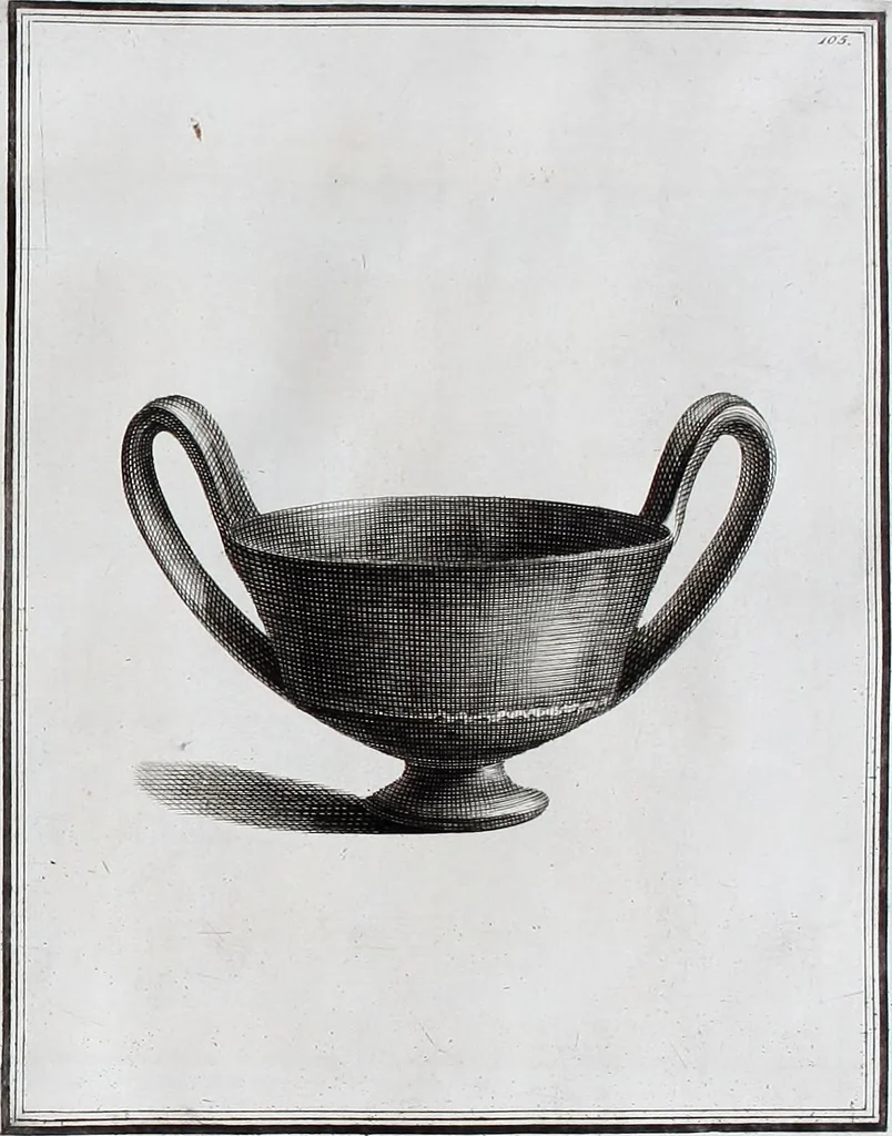 An illustration from Collection of Etruscan, Greek and Roman antiquities from the cabinet of the Honourable William Hamilton, 1766, leaf 370