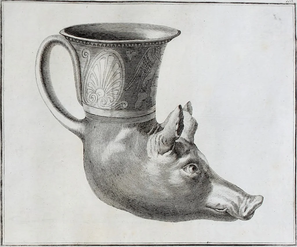 An illustration from Collection of Etruscan, Greek and Roman antiquities from the cabinet of the Honourable William Hamilton, 1766, leaf 382