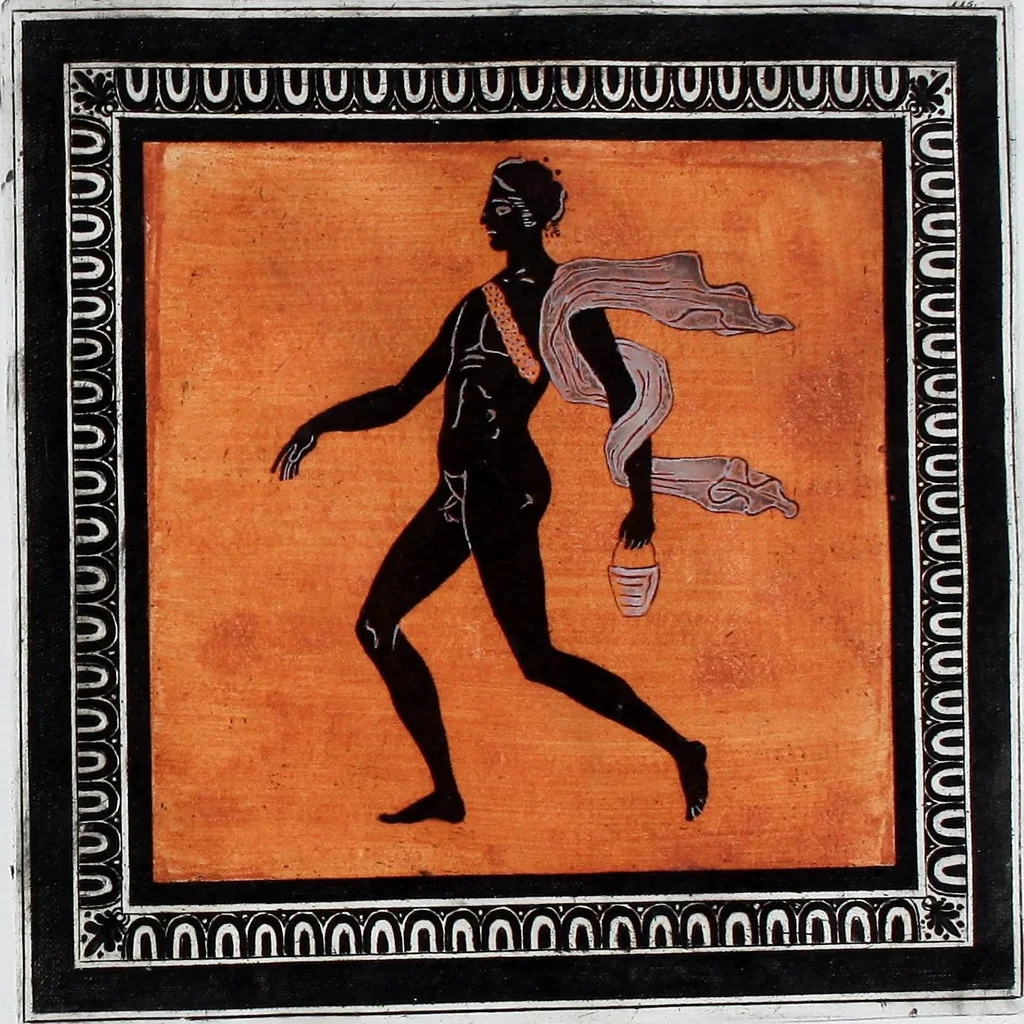 An illustration from Collection of Etruscan, Greek and Roman antiquities from the cabinet of the Honourable William Hamilton, 1766, leaf 392