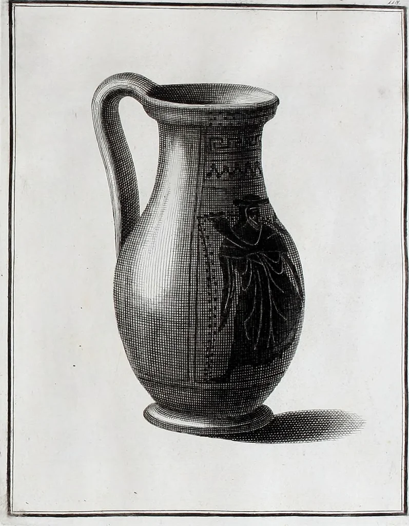 An illustration from Collection of Etruscan, Greek and Roman antiquities from the cabinet of the Honourable William Hamilton, 1766, leaf 398