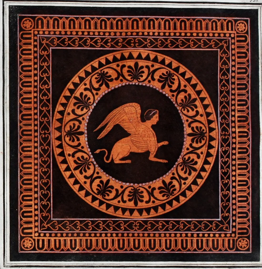 An illustration from Collection of Etruscan, Greek and Roman antiquities from the cabinet of the Honourable William Hamilton, 1766, leaf 402
