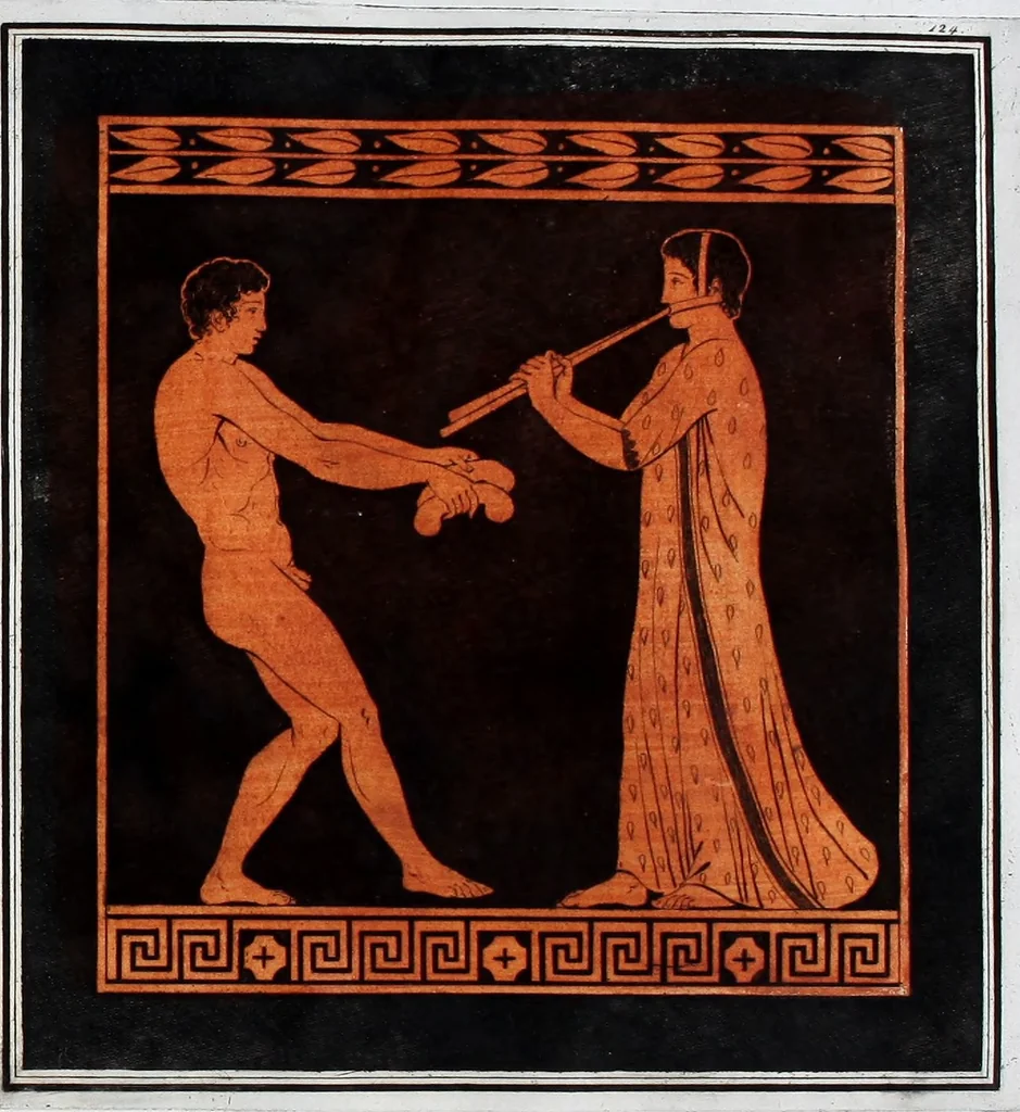 An illustration from Collection of Etruscan, Greek and Roman antiquities from the cabinet of the Honourable William Hamilton, 1766, leaf 410