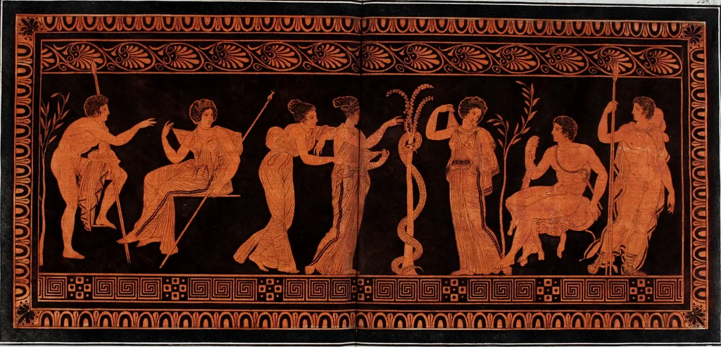 An illustration from Collection of Etruscan, Greek and Roman antiquities from the cabinet of the Honourable William Hamilton, 1766, leaf 417