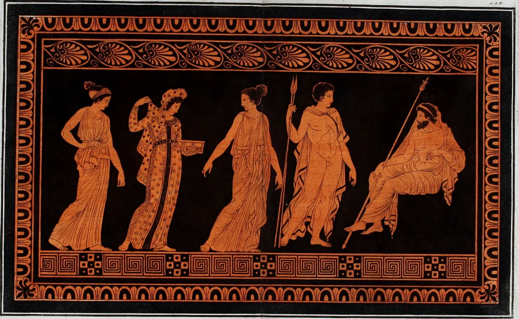 An illustration from Collection of Etruscan, Greek and Roman antiquities from the cabinet of the Honourable William Hamilton, 1766, leaf 422