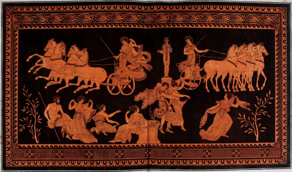 An illustration from Collection of Etruscan, Greek and Roman antiquities from the cabinet of the Honourable William Hamilton, 1766, leaf 430