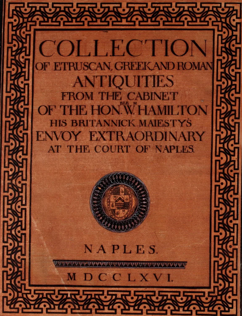 An illustration from Collection of Etruscan, Greek and Roman antiquities from the cabinet of the Honourable William Hamilton, 1766, leaf 5