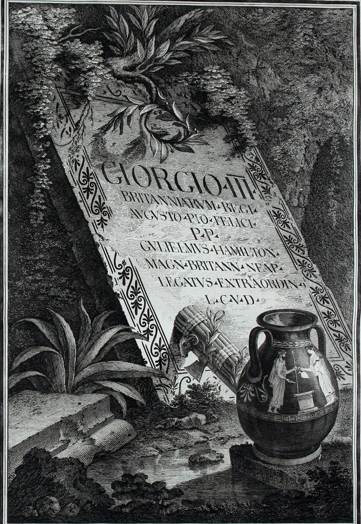 An illustration from Collection of Etruscan, Greek and Roman antiquities from the cabinet of the Honourable William Hamilton, 1766, leaf 8