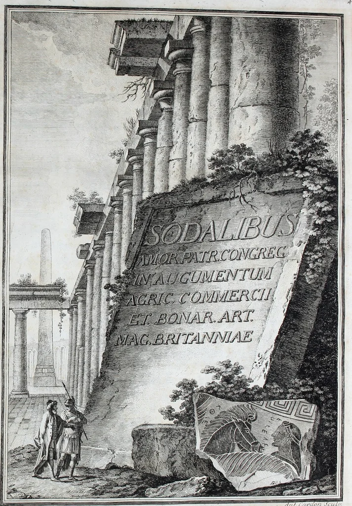 An illustration from Collection of Etruscan, Greek and Roman antiquities from the cabinet of the Honourable William Hamilton, 1766, leaf 10