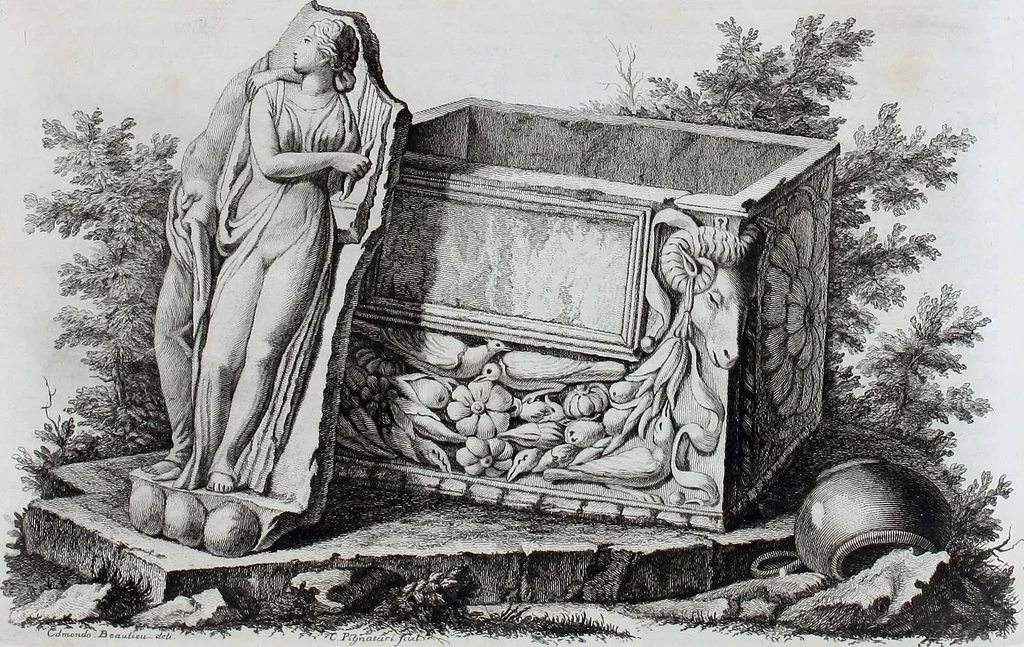 An illustration from Collection of Etruscan, Greek and Roman antiquities from the cabinet of the Honourable William Hamilton, 1766, leaf 187