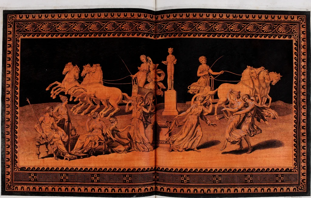 An illustration from Collection of Etruscan, Greek and Roman antiquities from the cabinet of the Honourable William Hamilton, 1766, leaf 190