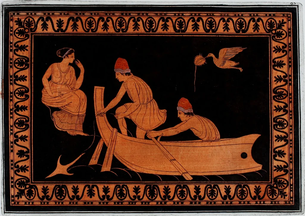 An illustration from Collection of Etruscan, Greek and Roman antiquities from the cabinet of the Honourable William Hamilton, 1766, leaf 202