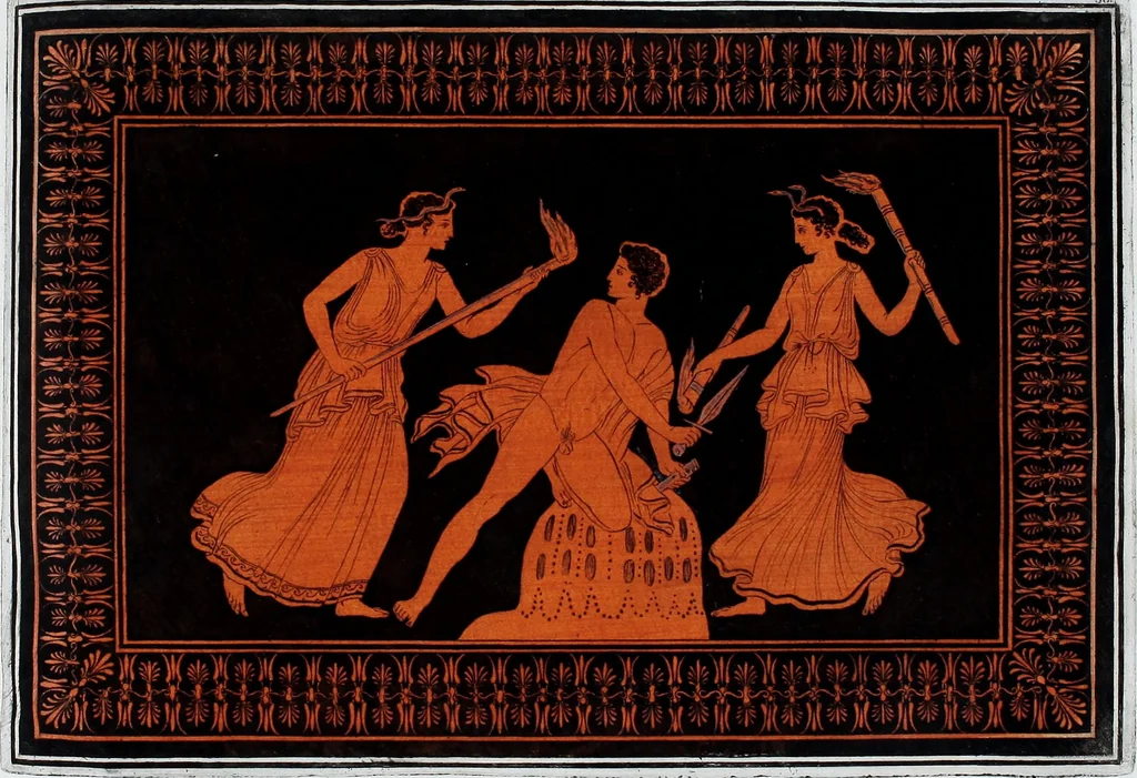 An illustration from Collection of Etruscan, Greek and Roman antiquities from the cabinet of the Honourable William Hamilton, 1766, leaf 208