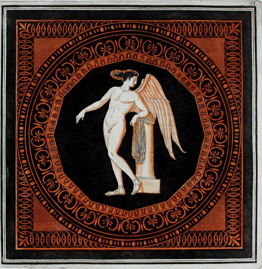 An illustration from Collection of Etruscan, Greek and Roman antiquities from the cabinet of the Honourable William Hamilton, 1766, leaf 218