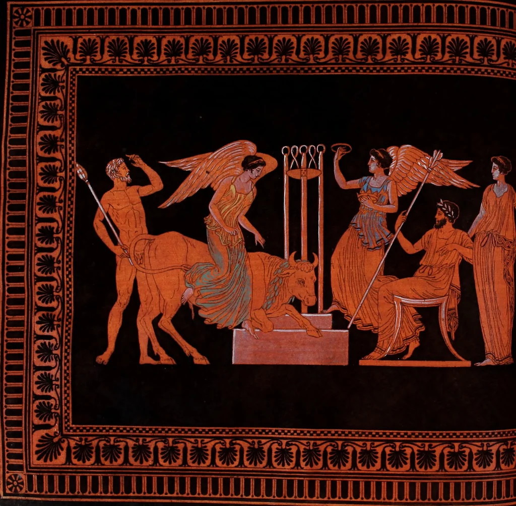 An illustration from Collection of Etruscan, Greek and Roman antiquities from the cabinet of the Honourable William Hamilton, 1766, leaf 224