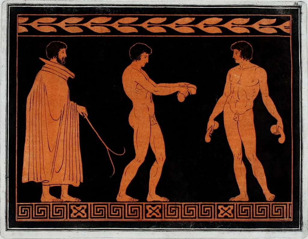An illustration from Collection of Etruscan, Greek and Roman antiquities from the cabinet of the Honourable William Hamilton, 1766, leaf 226