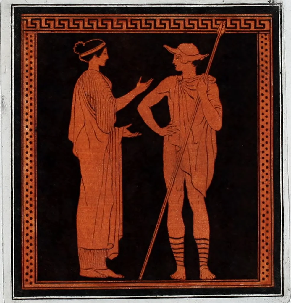 An illustration from Collection of Etruscan, Greek and Roman antiquities from the cabinet of the Honourable William Hamilton, 1766, leaf 236