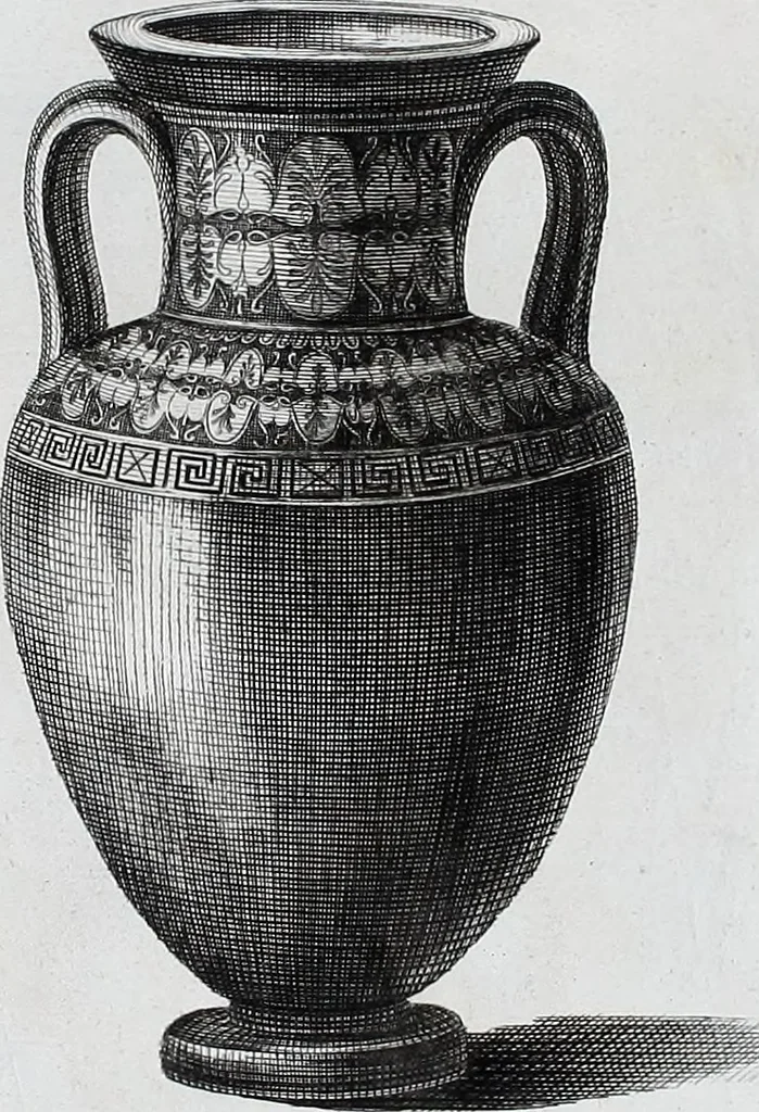 An illustration from Collection of Etruscan, Greek and Roman antiquities from the cabinet of the Honourable William Hamilton, 1766, leaf 246
