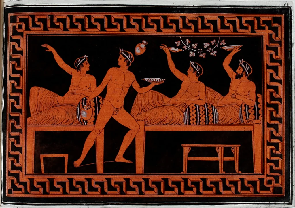 An illustration from Collection of Etruscan, Greek and Roman antiquities from the cabinet of the Honourable William Hamilton, 1766, leaf 250