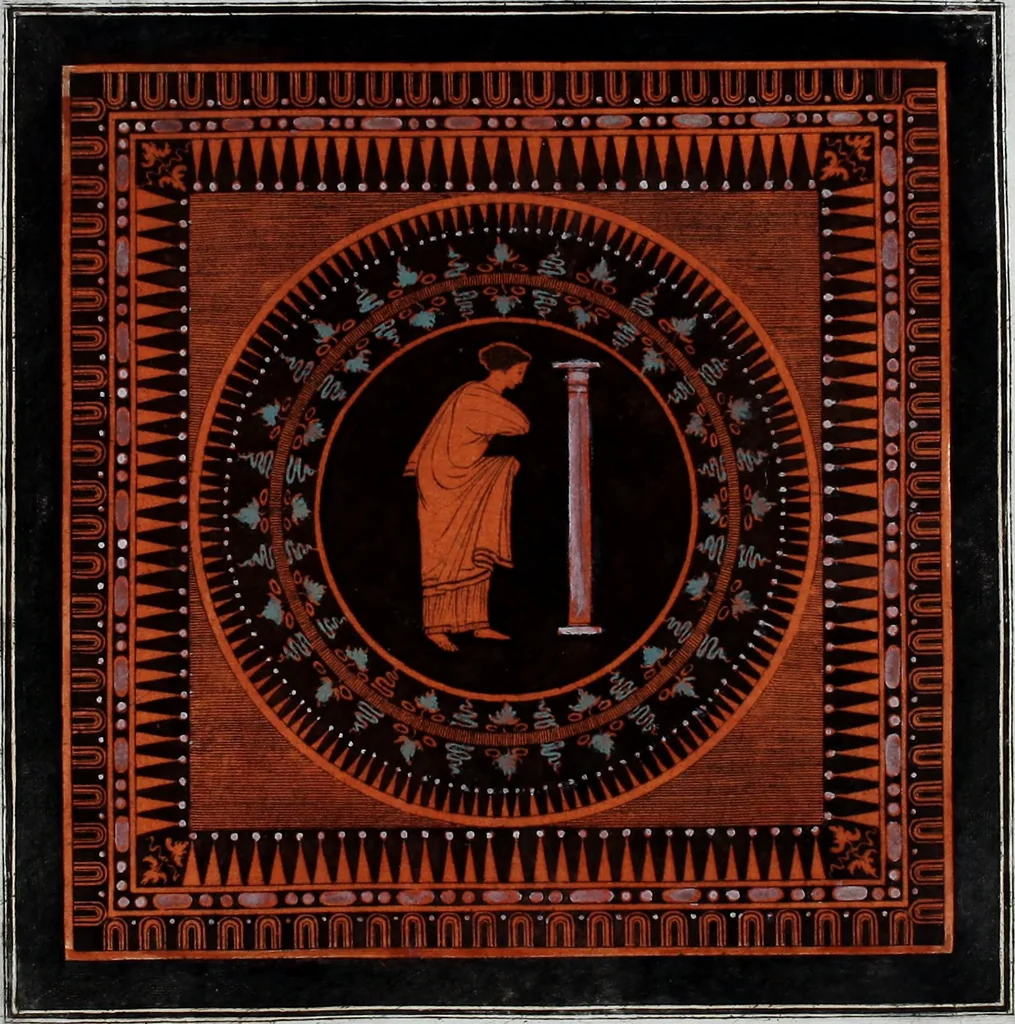 An illustration from Collection of Etruscan, Greek and Roman antiquities from the cabinet of the Honourable William Hamilton, 1766, leaf 260