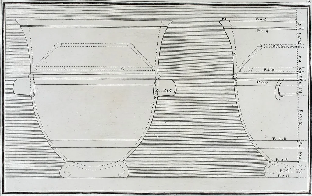 An illustration from Collection of Etruscan, Greek and Roman antiquities from the cabinet of the Honourable William Hamilton, 1766, leaf 264