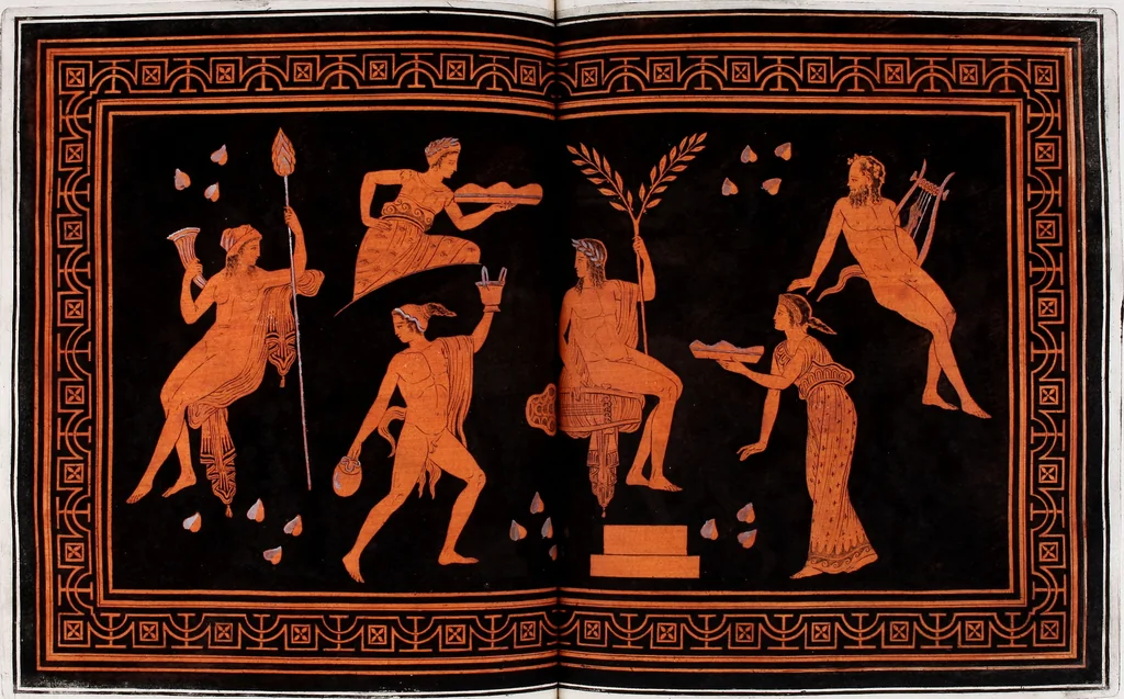 An illustration from Collection of Etruscan, Greek and Roman antiquities from the cabinet of the Honourable William Hamilton, 1766, leaf 294
