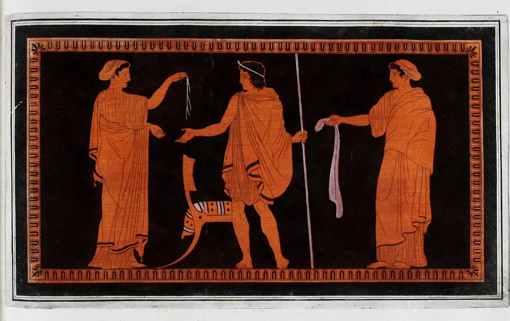 An illustration from Collection of Etruscan, Greek and Roman antiquities from the cabinet of the Honourable William Hamilton, 1766, leaf 300